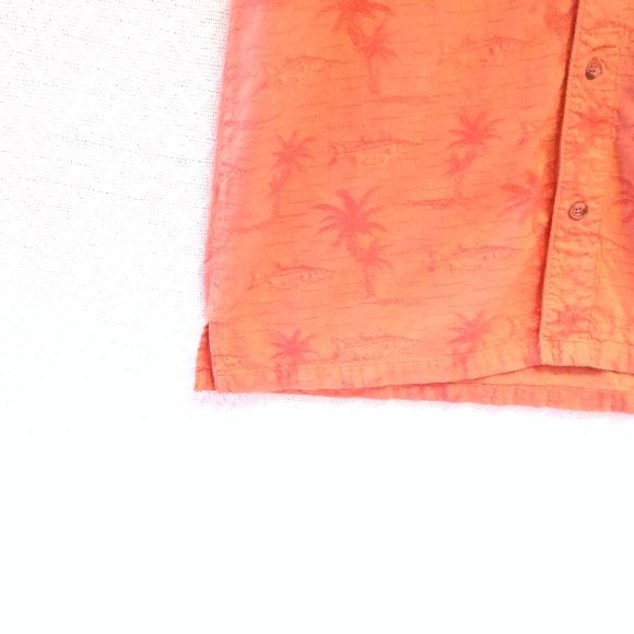 Columbia Sportswear Company Orange Tropical Shirt - Picture 5 of 8